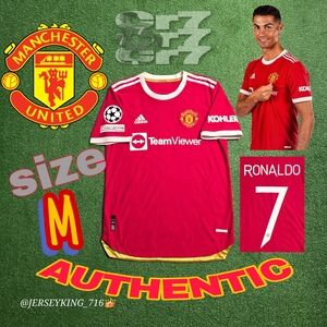 Adidas Manchester United Cristiano Ronaldo #7 2021/2022 Authentic Home Jersey M